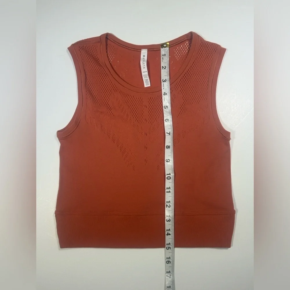 ATHLETA Women's Sleeveless Rust Top 🏃‍♀️🧡🍂🍁 - Picture 4 of 9